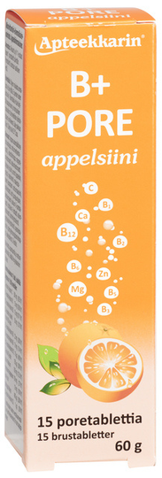 Apteekkarin B+ pore 15 kpl