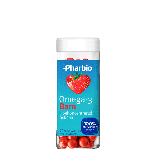 Omega-3 Lapset, 60 pureskelukapselia