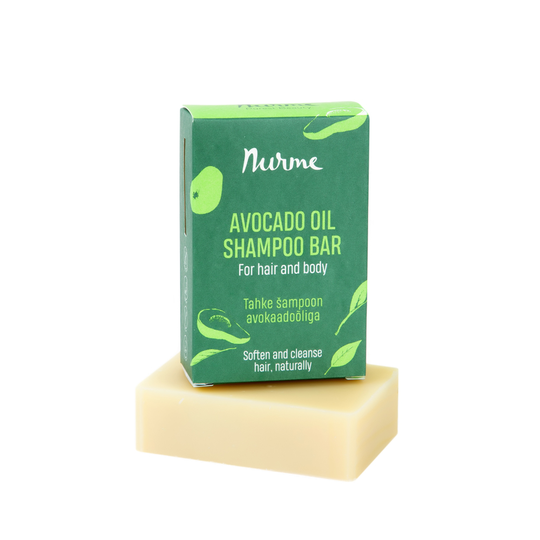Nurme Avocado Oil Shampoo Bar palashampoo kiillottomille hiuksille 100 g