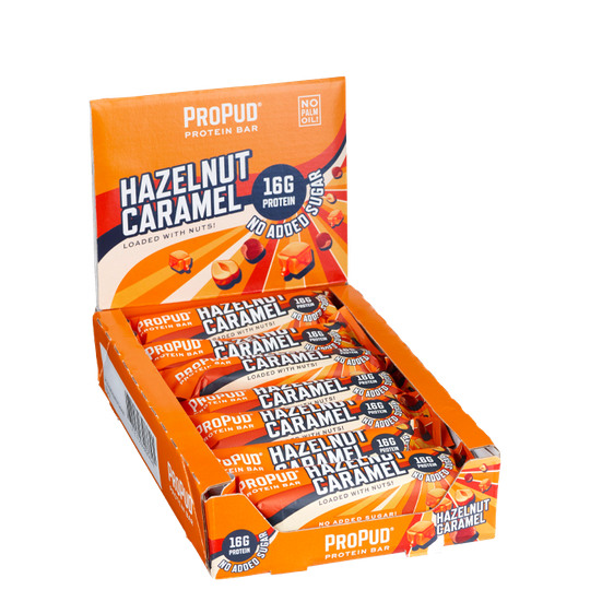 12 x ProPud Protein Bar, 55 g, Hazelnut Caramel