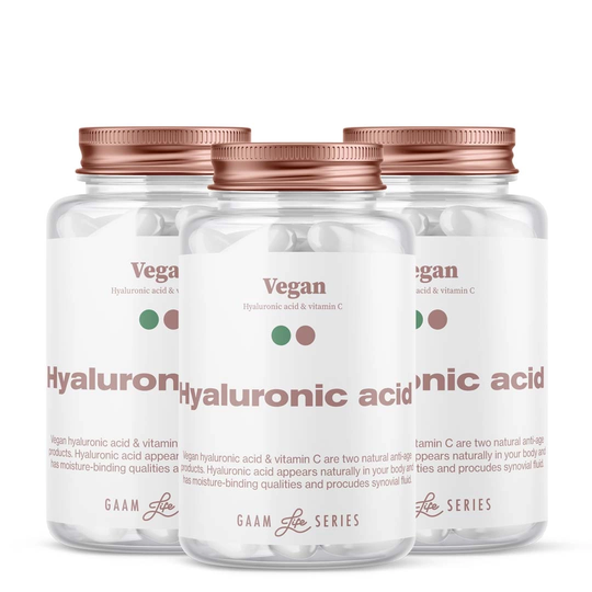 Gaam Life Series Vegan Hyaluronic Acid & Vitamin C 180 Caps