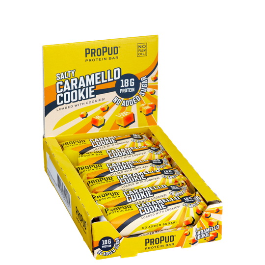 12 x ProPud Protein Bar, 55 g, Salty Caramello Cookie