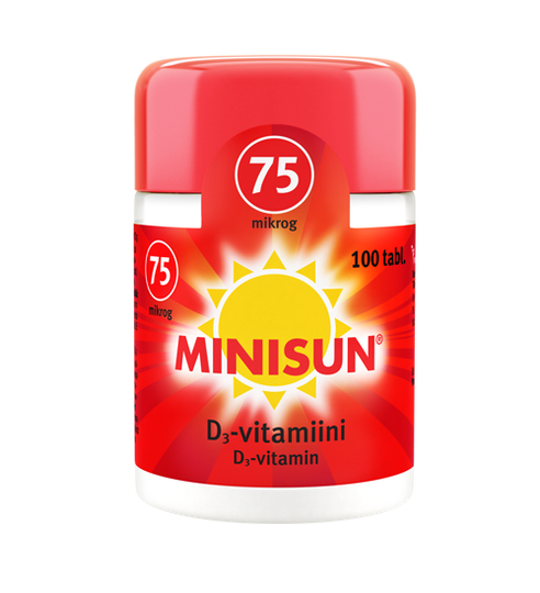 Minisun D-vitamiini 75 mcg 200 tabl
