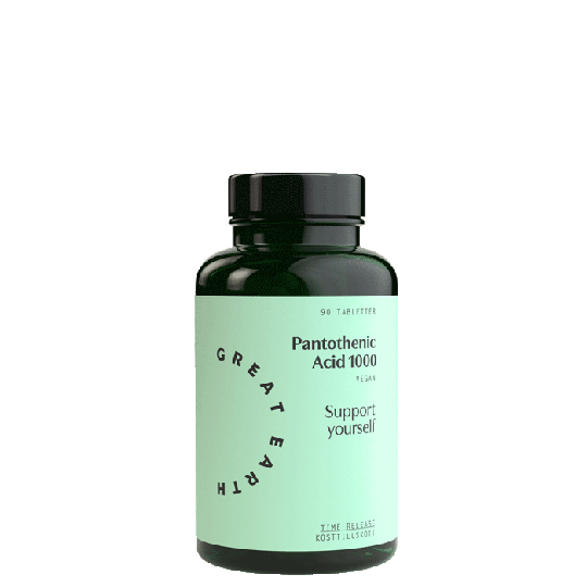 Pantothenic Acid, 1000 mg, 90 tablettia