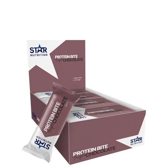 12 x Star Nutrition Protein bites, 35 g, Triple Chocolate