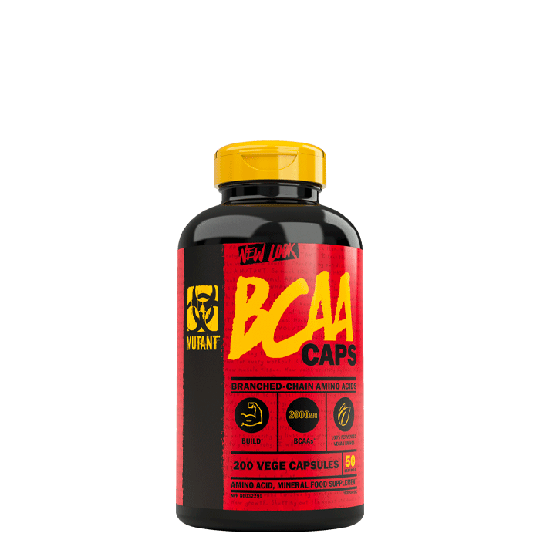 Mutant BCAA, 200 Caps, Kort datum