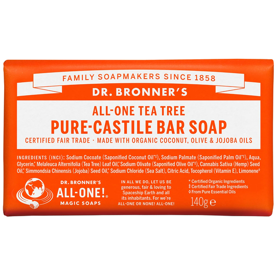 Magic Soaps All-One Hemp Tea Tree, 140 g Dr. Bronner's Suihku- ja kylpytuotteet