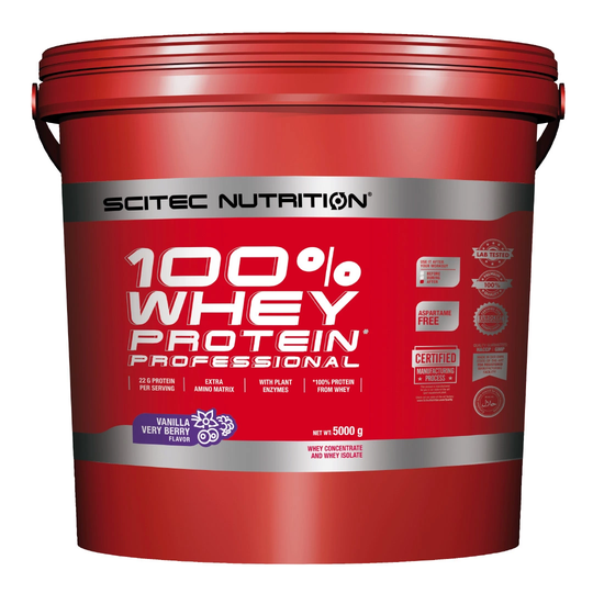 Scitec Nutrition 100% Whey Protein Professional 5 Kg Vanilla Very Berr