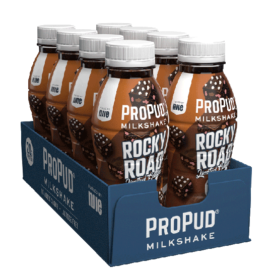8 x ProPud Protein Milkshake, 330 ml, Rocky Road