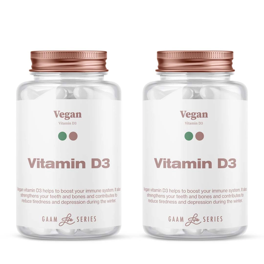 Gaam Life Series Vegan D3 120 Caps