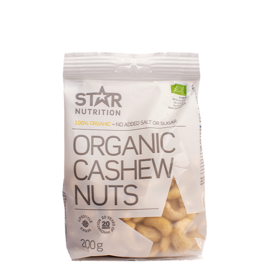 Star Nutrition Organic Cashew Nuts, 200g
