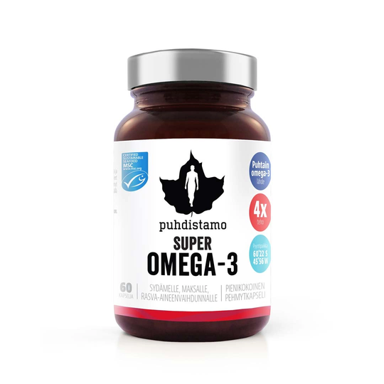 Puhdistamo Super Omega-3 60 Kaps