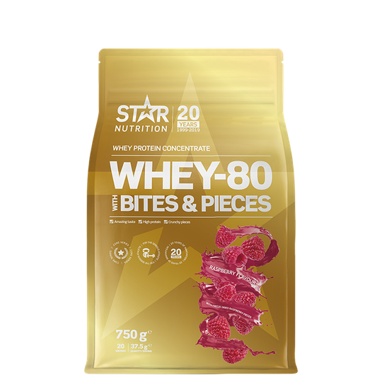 Whey-80 with bites and pieces, 750 g