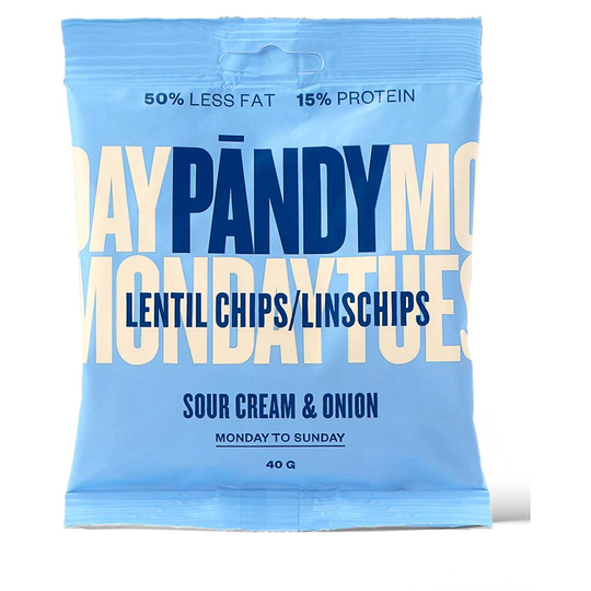 Pändy Lentil Chips 40 G Sourcream & Onion