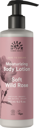 Urtekram Soft Wild Rose 245ml vartalovoide luomu