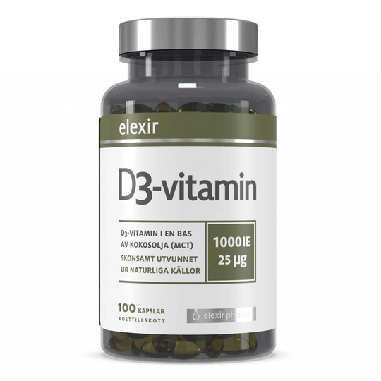 Elexir Pharma D3 Vitamin 1000ie 100 Caps