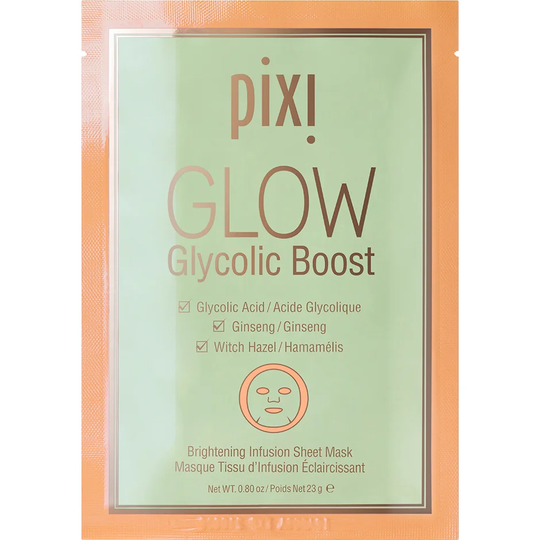 Pixi GLOW Glycolic Boost Sheet Masks | Lystergivande sheet mask