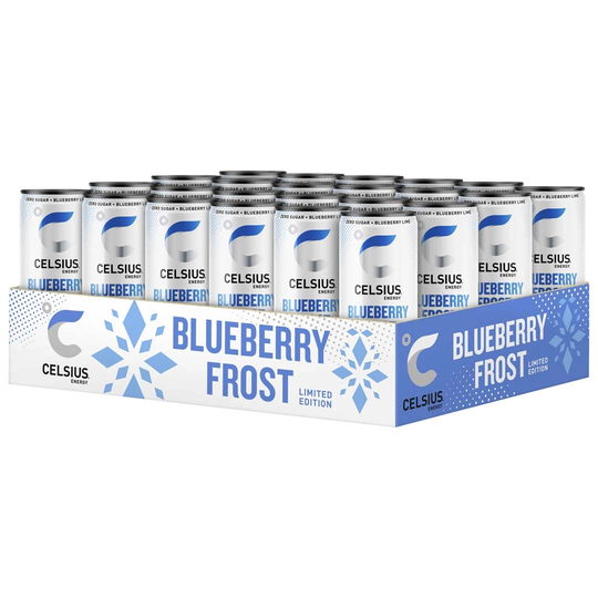 24 X Celsius 355 Ml Blueberry Frost