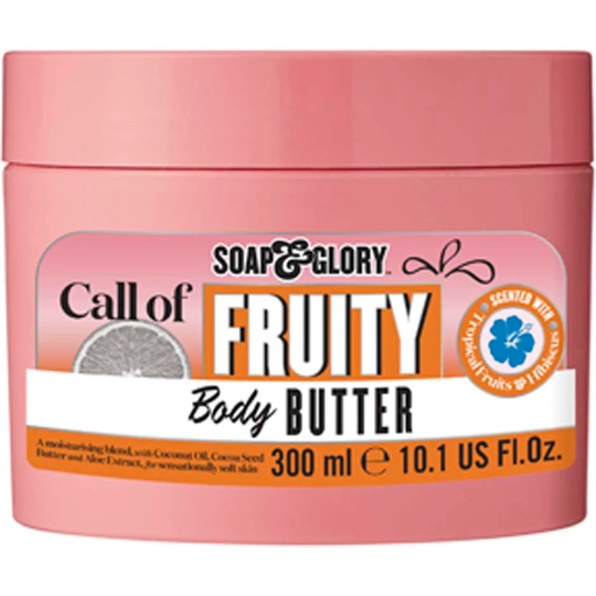 Call of Fruity Body Butter for Hydration and Softer Skin, 300 ml Soap & Glory Vartalovoit