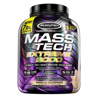 Muscletech Mass-tech Extreme 2000 3.18 Kg Vanilla Milkshake