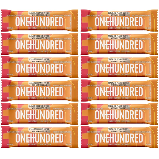 12 X Onetohundred Protein Bar 50 G Peanutbutter