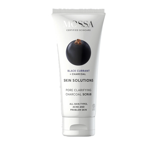 Skin Solutions Charcoal Scrub, 60 ml MOSSA Kasvokuorinnat