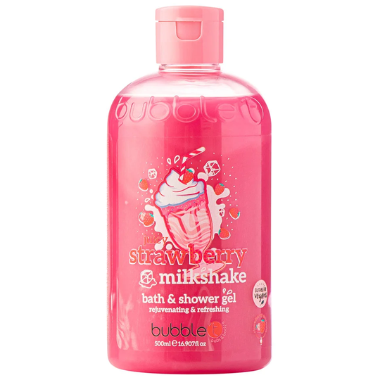 Strawberry Milkshake Bath & Shower Gel, 500 ml BubbleT Suihku- ja kylpytuotteet