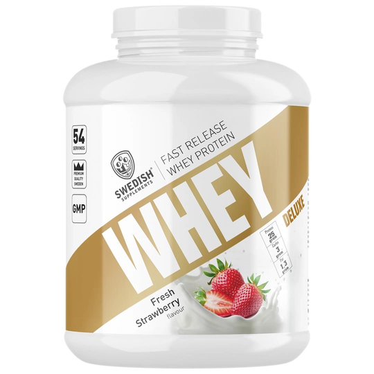 Swedish Supplements Whey Protein Deluxe 1.8 Kg Fresh Strawberry