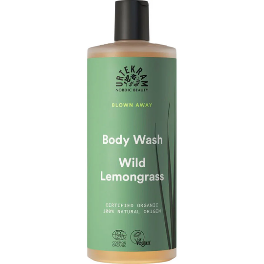 Wild Lemongrass Body Wash, 500 ml Urtekram Suihku- ja kylpytuotteet