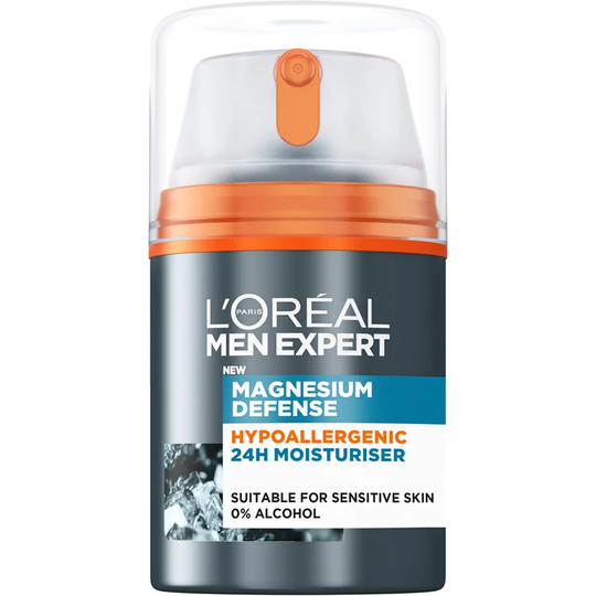 Men Expert Magnesium Defence Hypoallergenic, 50 ml L'Oréal Paris Kasvovoiteet