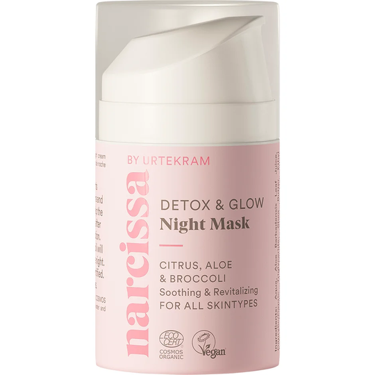 Narcissa Detox Glow, 50 ml Urtekram Yövoiteet