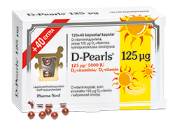 Pharma Nord D-Pearls 125 mikrog 160 kpl