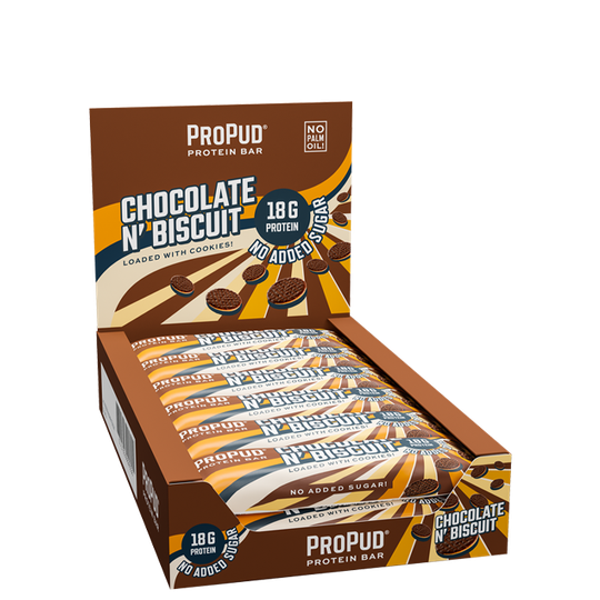12 x ProPud Protein Bar, 55 g, Chocolate N' Biscuit