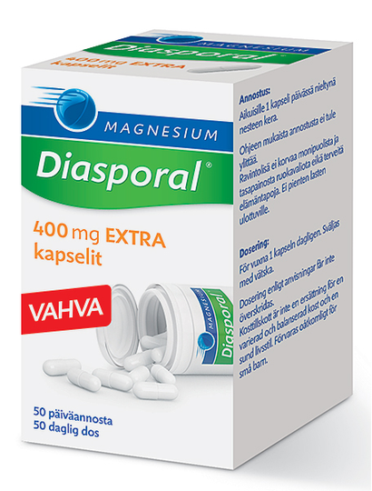 Diasporal magnesium 400 Extra kaps 50 kpl