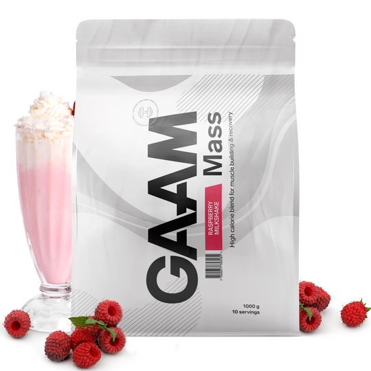 Gaam 100% Mass Premium 1 Kg Raspberry Milkshake